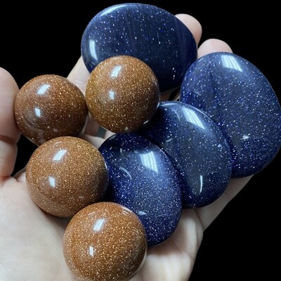 Blue Goldstone (Man-made) Blue Goldstone (Man-made)