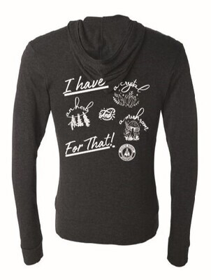 Charcoal Lightweight Zip-Up Hoodie Unisex Fit Charcoal Lightweight Zip-Up Hoodie Unisex Fit