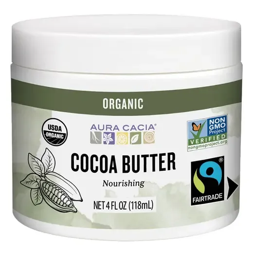 Aura Cacia Organic Fair Trade Certified Cocoa Butter 4 fl. oz.