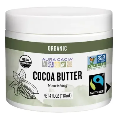 Aura Cacia Organic Fair Trade Certified Cocoa Butter 4 fl. oz.