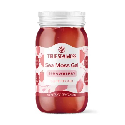 Strawberry Sea Moss Gel - True Sea Moss