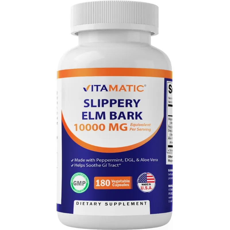 Slippery Elm Capsules - Vitamatic Slippery Elm Capsules - Vitamatic