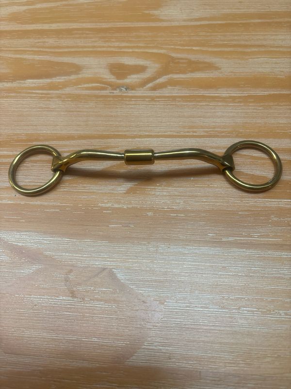 Gold Led Snaffle Small 4 Inch
