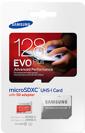 Samsung 128 EVO Plus microSDXC UHS-1 Card