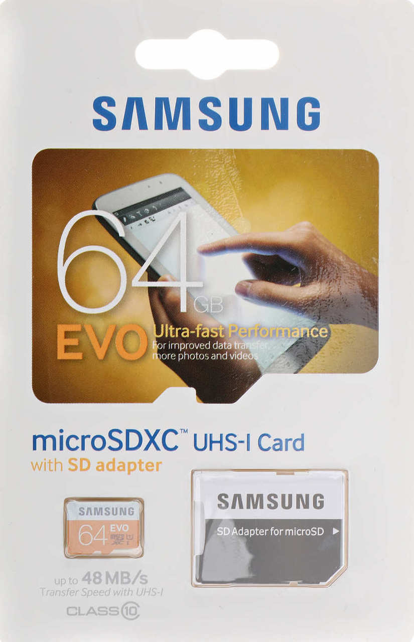 SAMSUNG MicroSDXC  UHS-1 Card 64GB