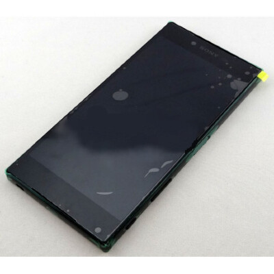 LCD Display mit Rahmen in Schwarz für Sony Xperia Z5 Premium