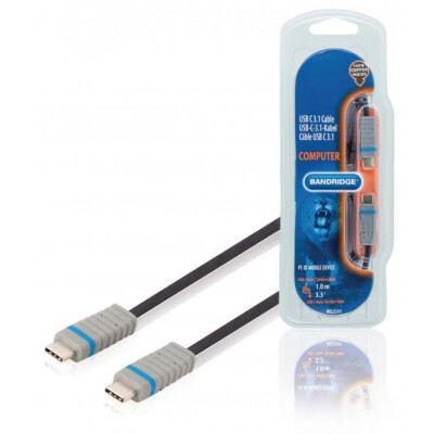 Bandridge USB 3.1 Kabel USB-C Male - USB-C Male