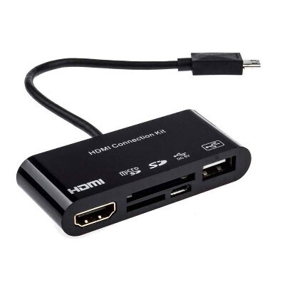 Micro USB zu HDMI HDTV + USB OTG SD Card Reader Mutli-Port Adapter