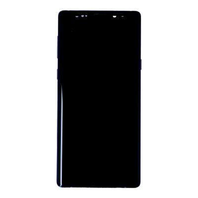 Samsung Galaxy Note 9 Ersatzbildschirm mit Rahmen Blau