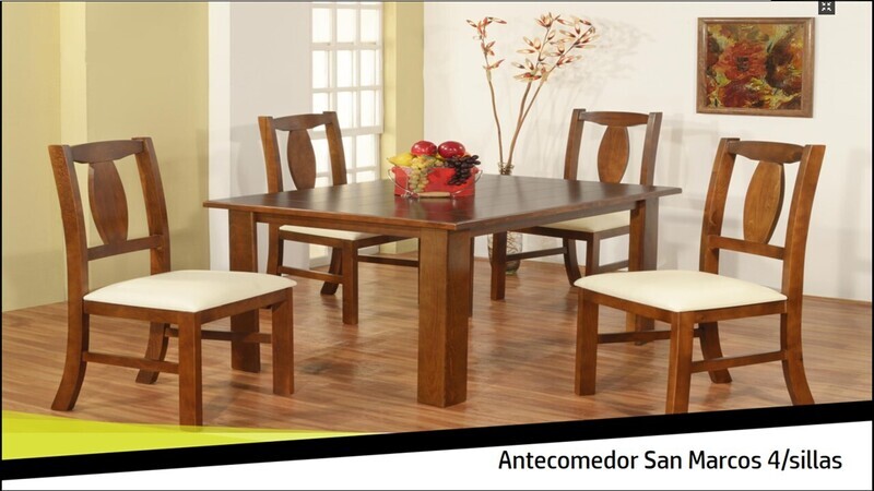 ANTECOMEDOR SAN MARCOS DE 4 SILLAS