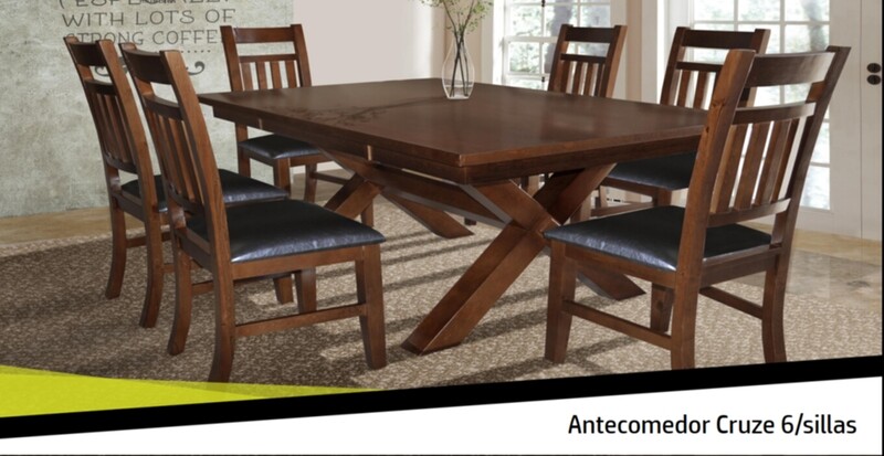 ANTECOMEDOR CRUZE DE 6 SILLAS