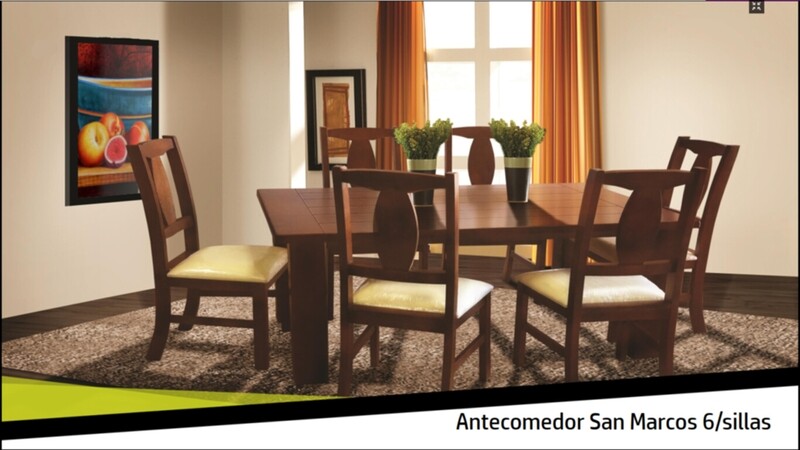 ANTECOMEDOR SAN MARCOS DE 6 SILLAS
