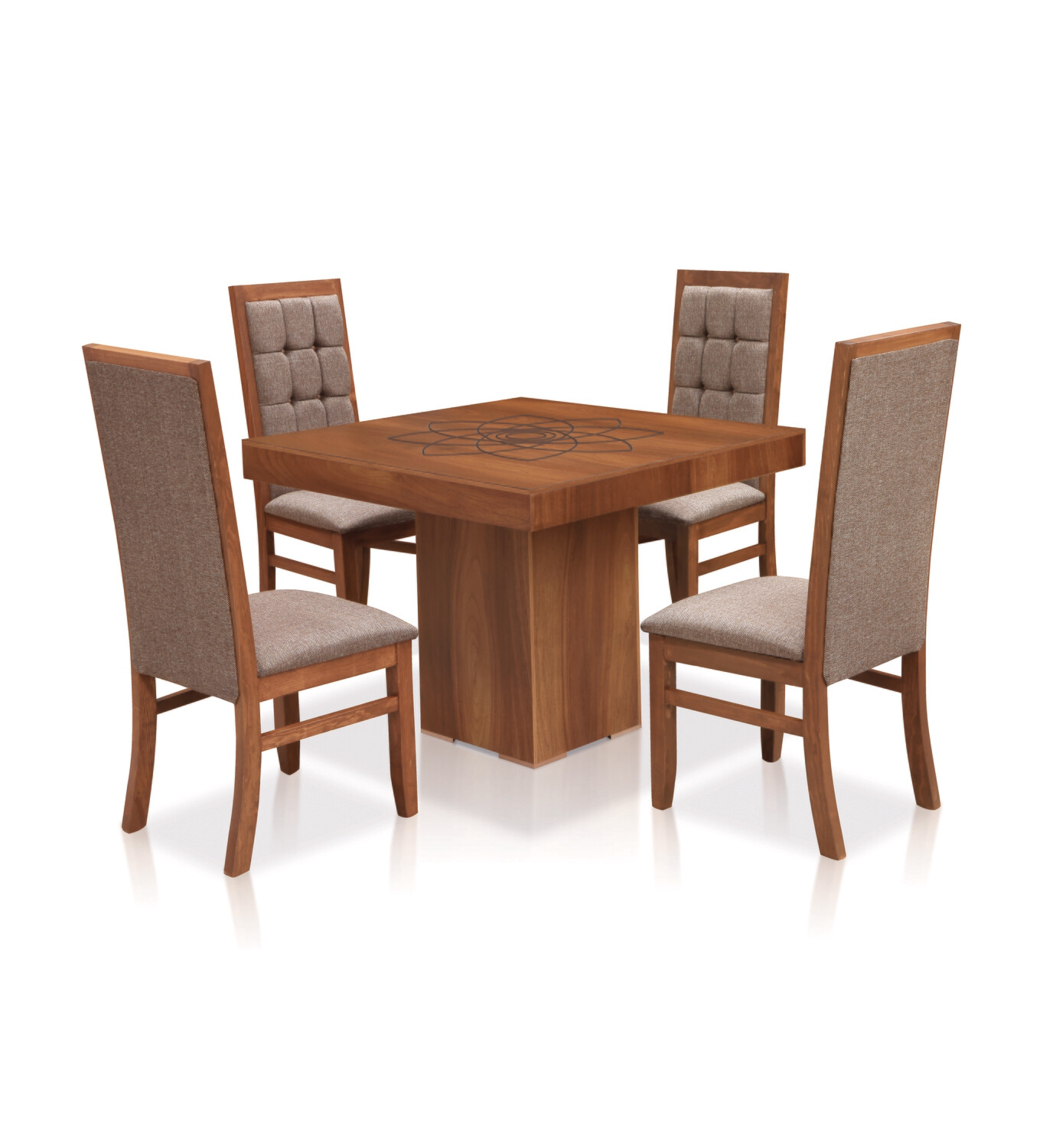 ANTECOMEDOR FLOR BONITA DE 4 SILLAS