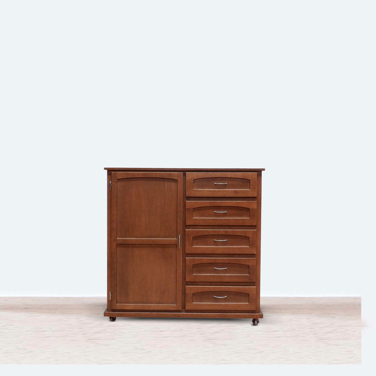 COMODA CHAPALA DE 1 PUERTA Y 5 CAJONES