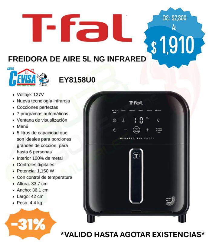 FREIDORA DE AIRE T-FAL EY8158U0
