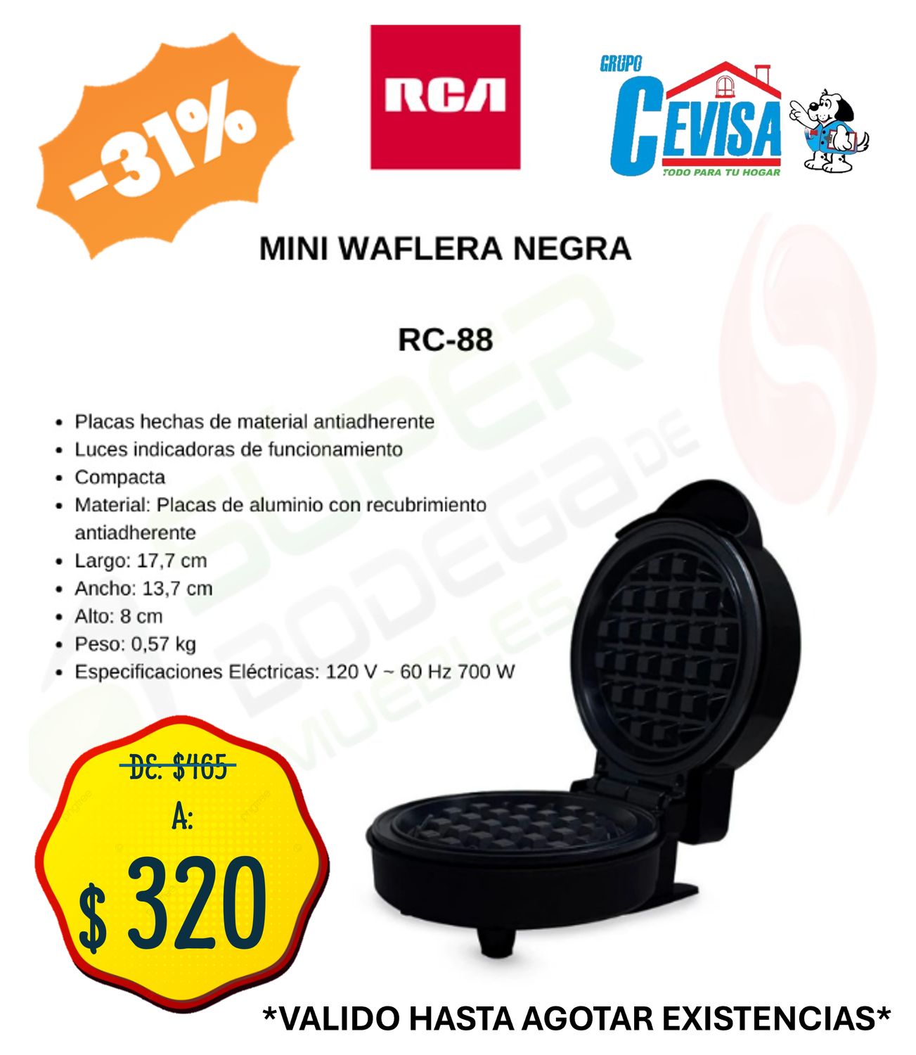 MINI WAFLERA RCA RC-88