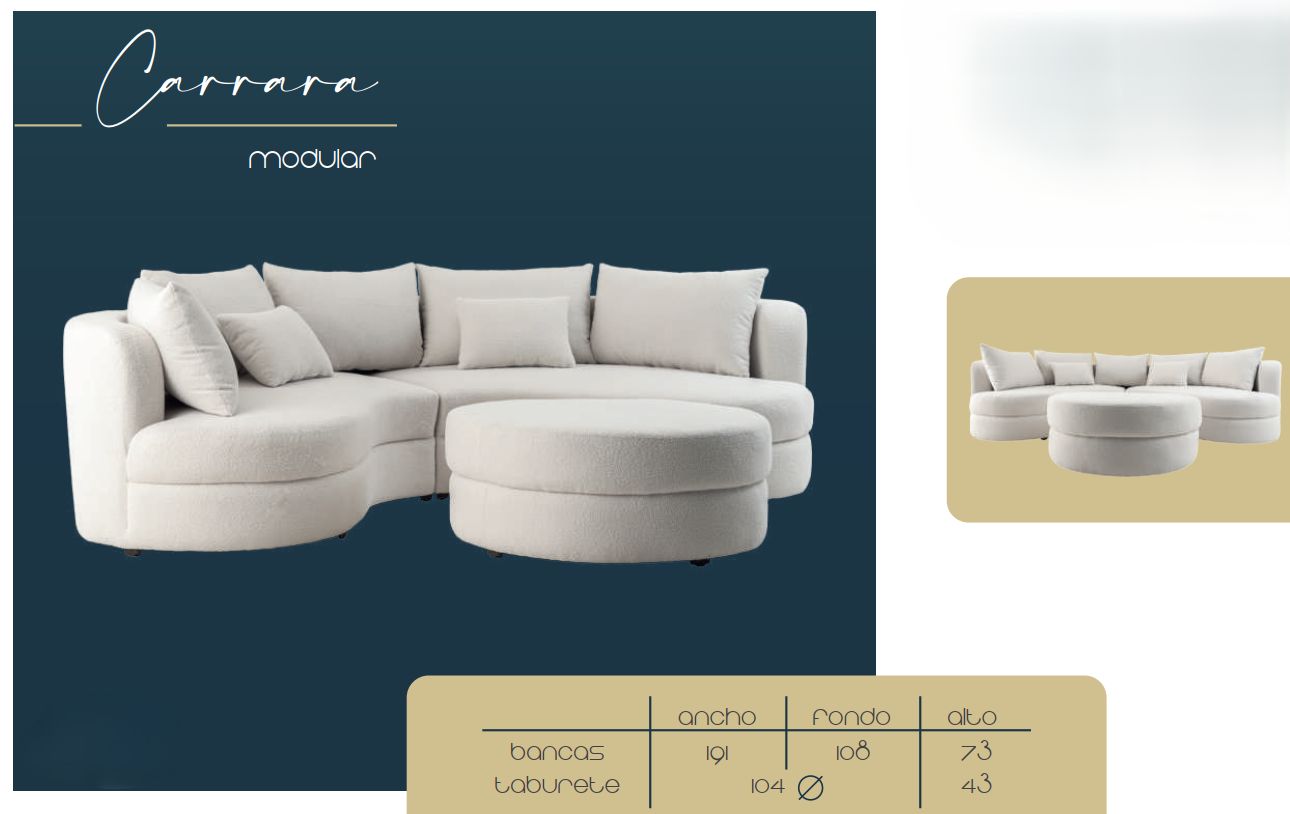 SALA CARRARA MODULAR