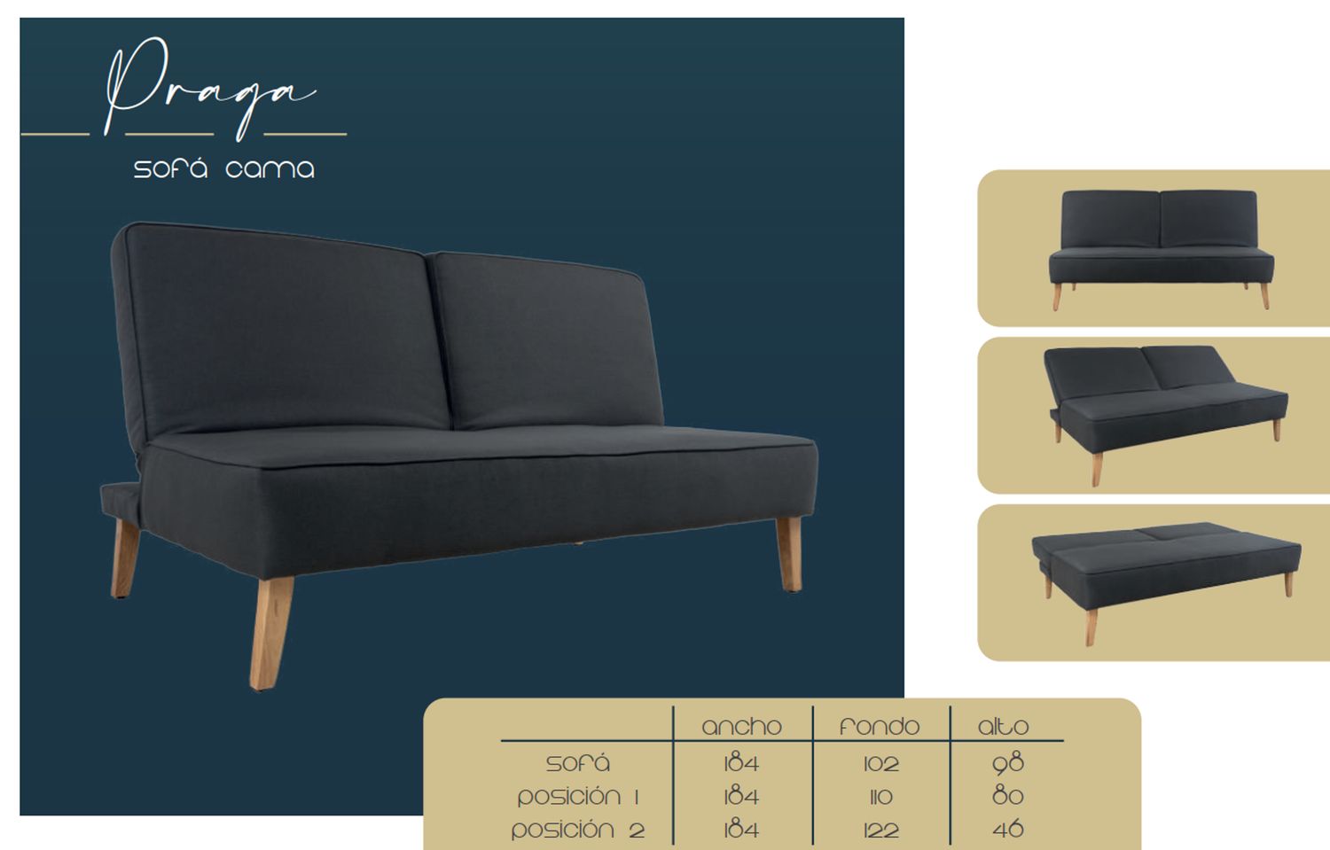 SOFA CAMA PRAGA
