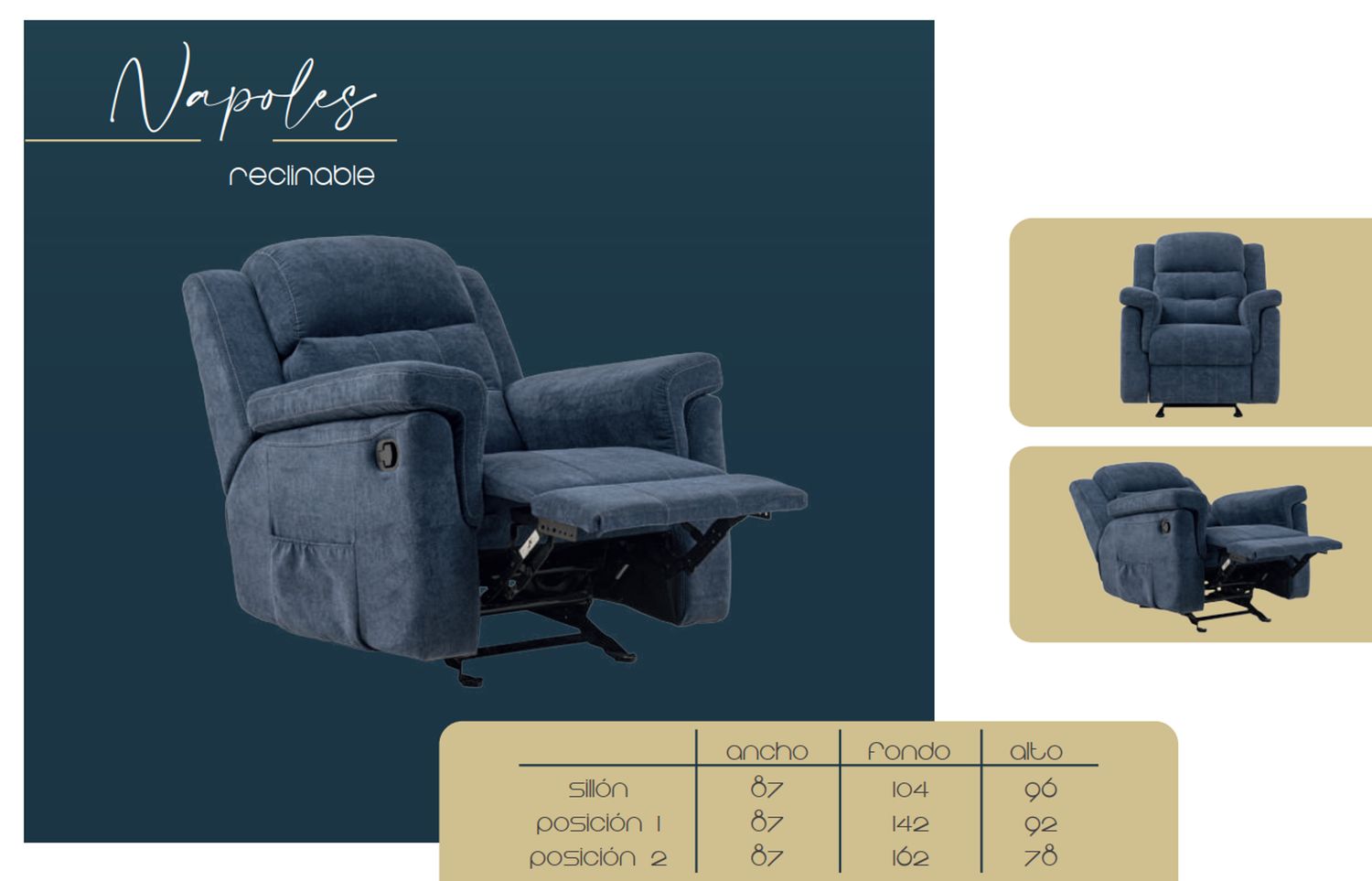 RECLINABLE NAPOLES