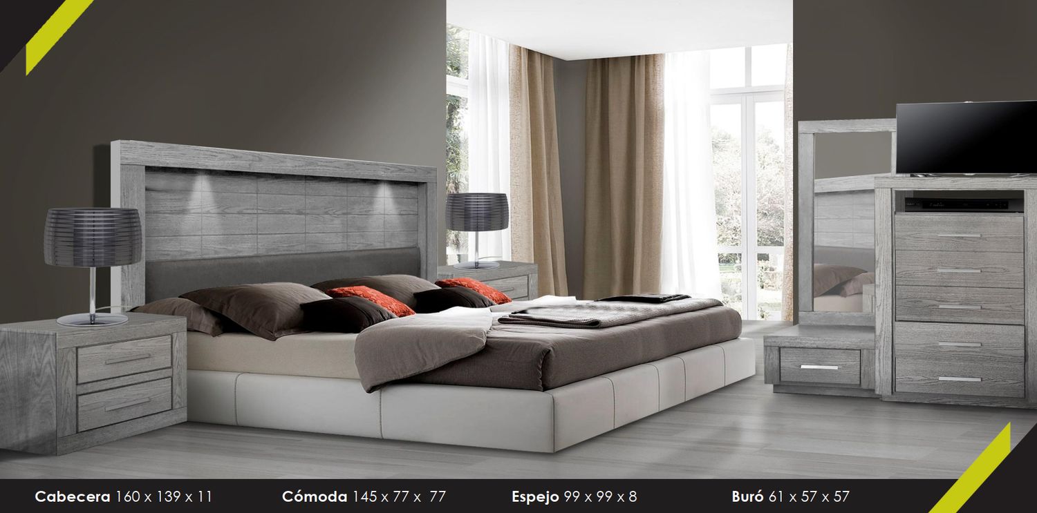 RECAMARA KING SIZE PAMELA GRIS
