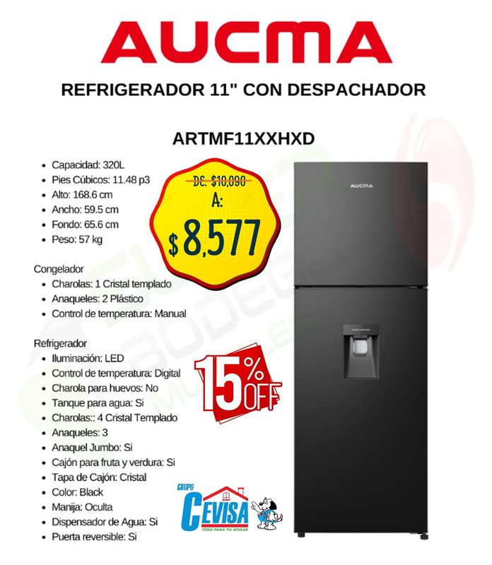 REFRIGERADOR AUCMA 11&quot; ARTMF11XXHXD