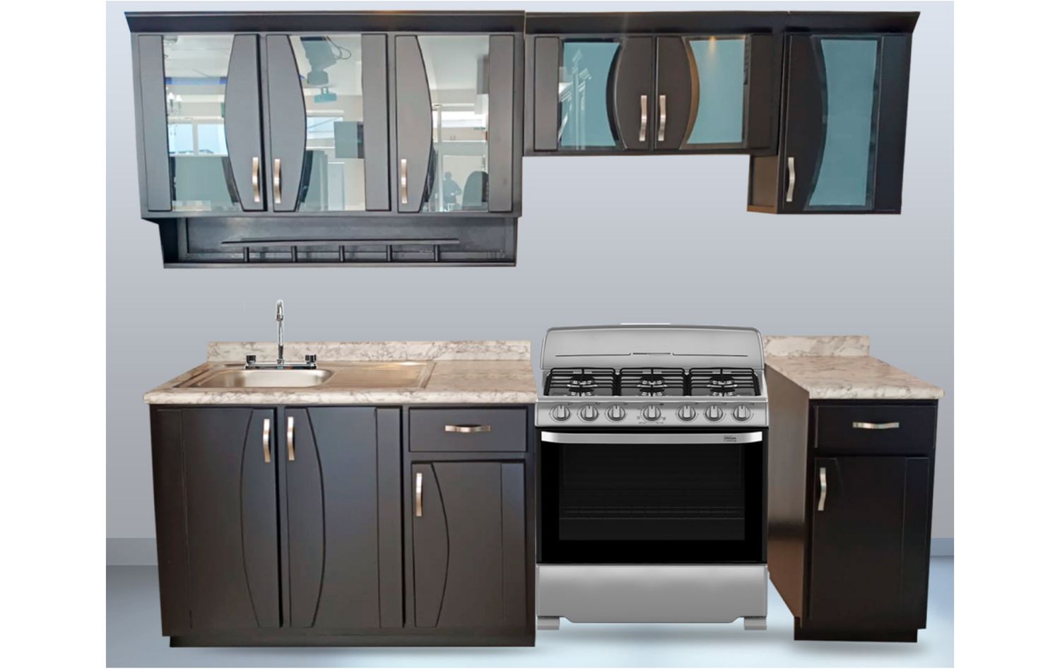 COCINA INTEGRAL ESMERALDA DE 2.40 MTS