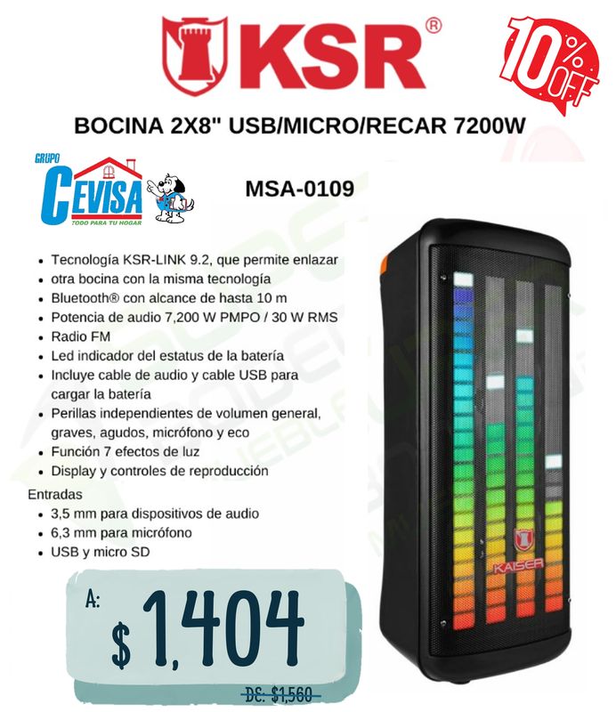 BOCINA  KAISER MSA0109