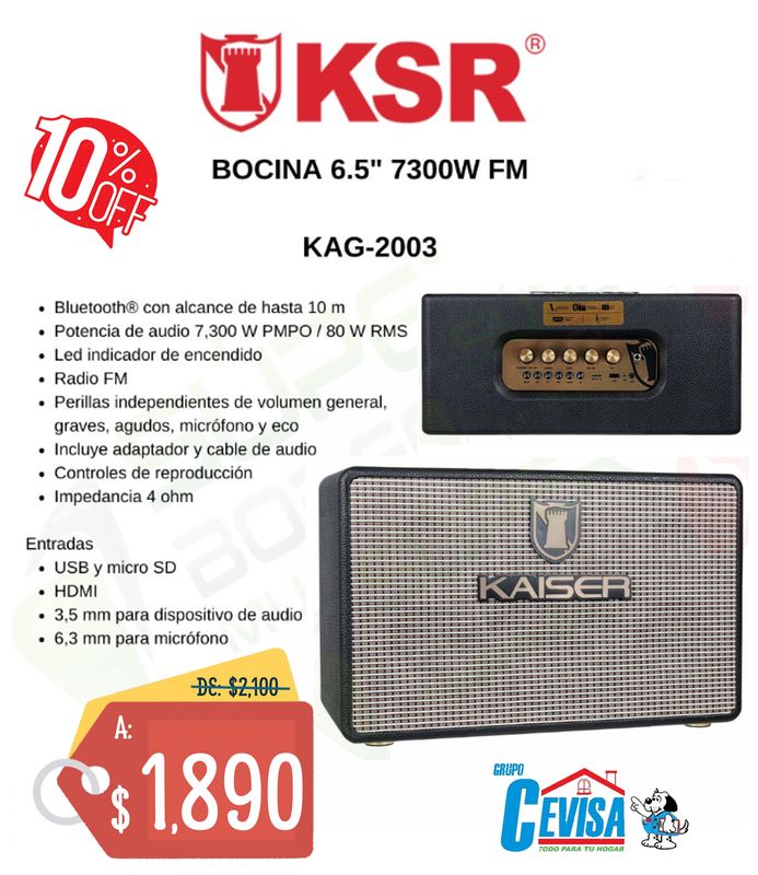 BOCINA KAISER KAG2003