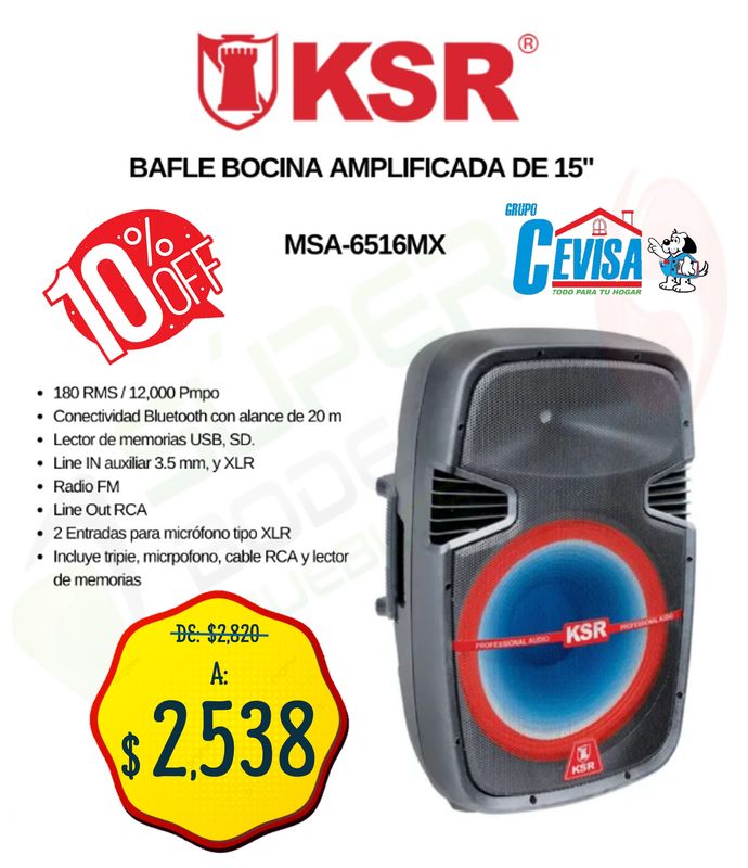 BOCINA KAISER MSA6516MX