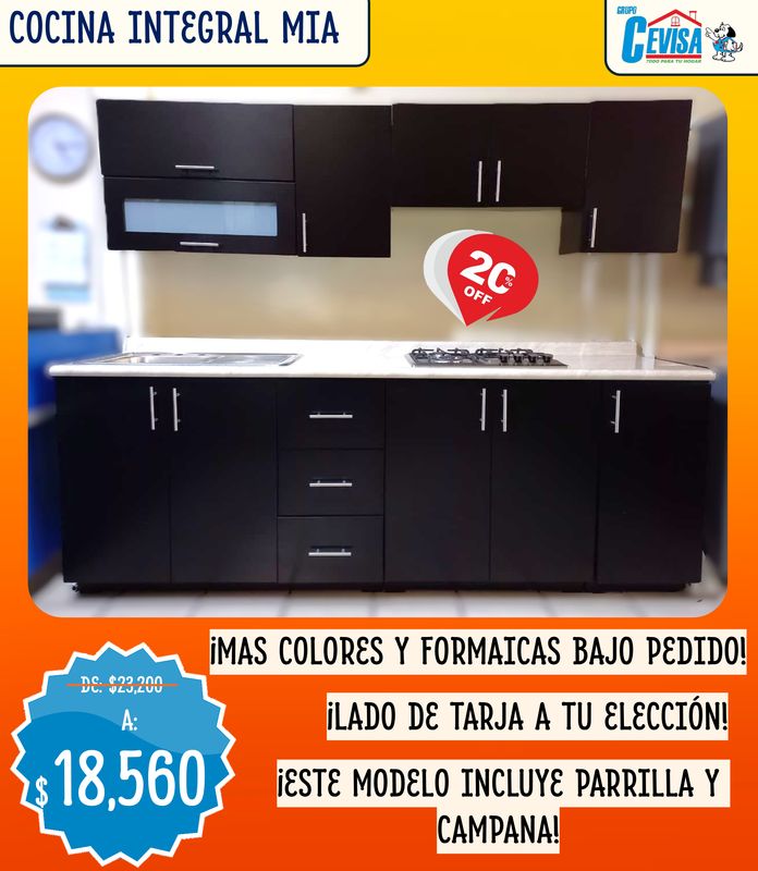 COCINA INTEGRAL MIA CORRIDA DE 2.40 MTS