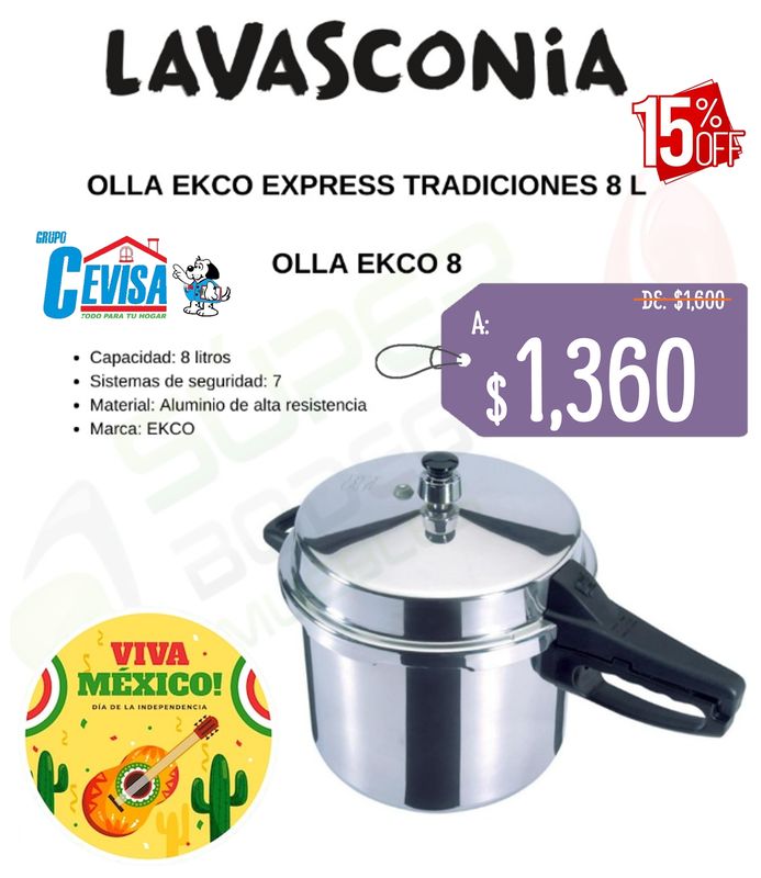 OLLA EXPRESS 8 L EKCO TRADICIONAL