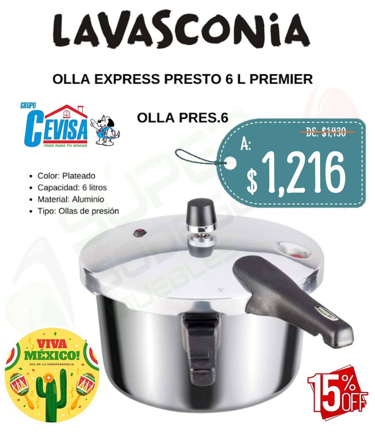 OLLA EXPRESS 6 L PRESTO PREMIER