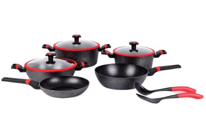 BATERIA MARMOL NEGRO 10 PZ SWISS SSBAT10CM