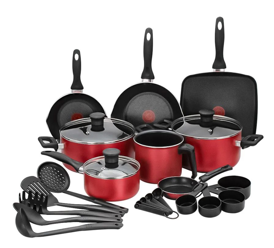 BATERIA FAMILY COOK ROJA 25 PZ T-FAL B935SP84