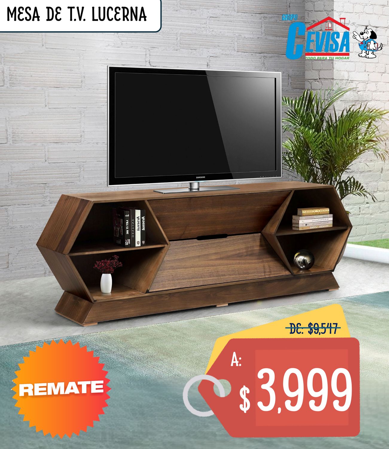 MESA DE T.V. LUCERNA