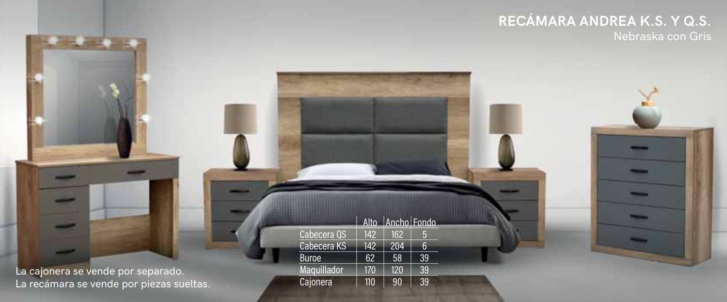 RECAMARA KING SIZE ANDREA