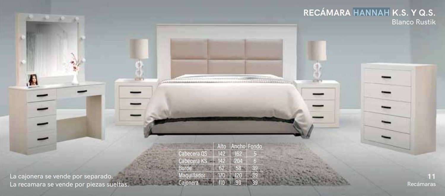 RECAMARA KING SIZE HANNAH