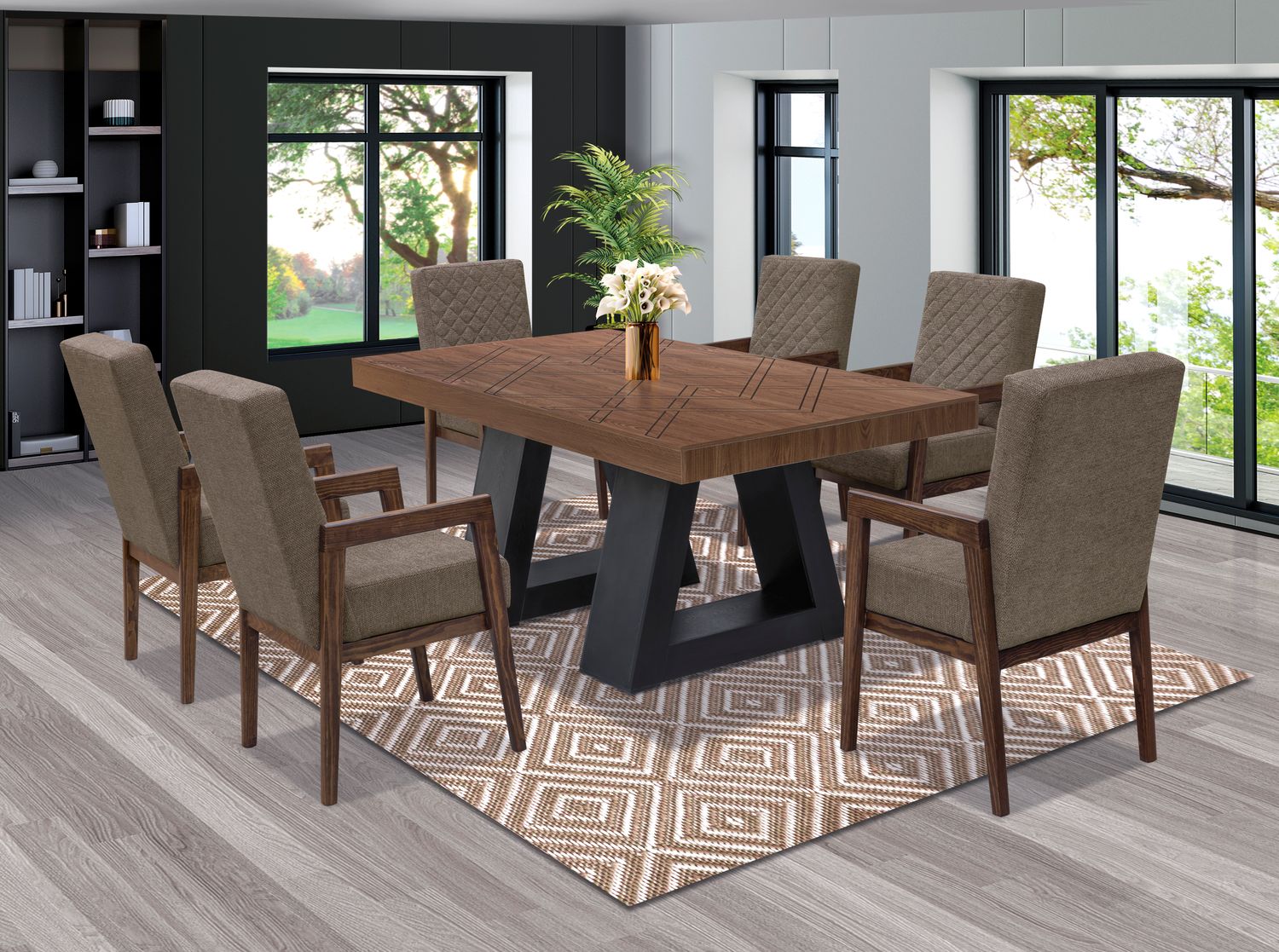 ANTECOMEDOR SUECIA DE 6 SILLAS