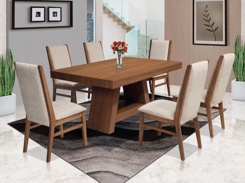 ANTECOMEDOR TOKIO DE 6 SILLAS ANTECOMEDOR TOKIO DE 6 SILLAS