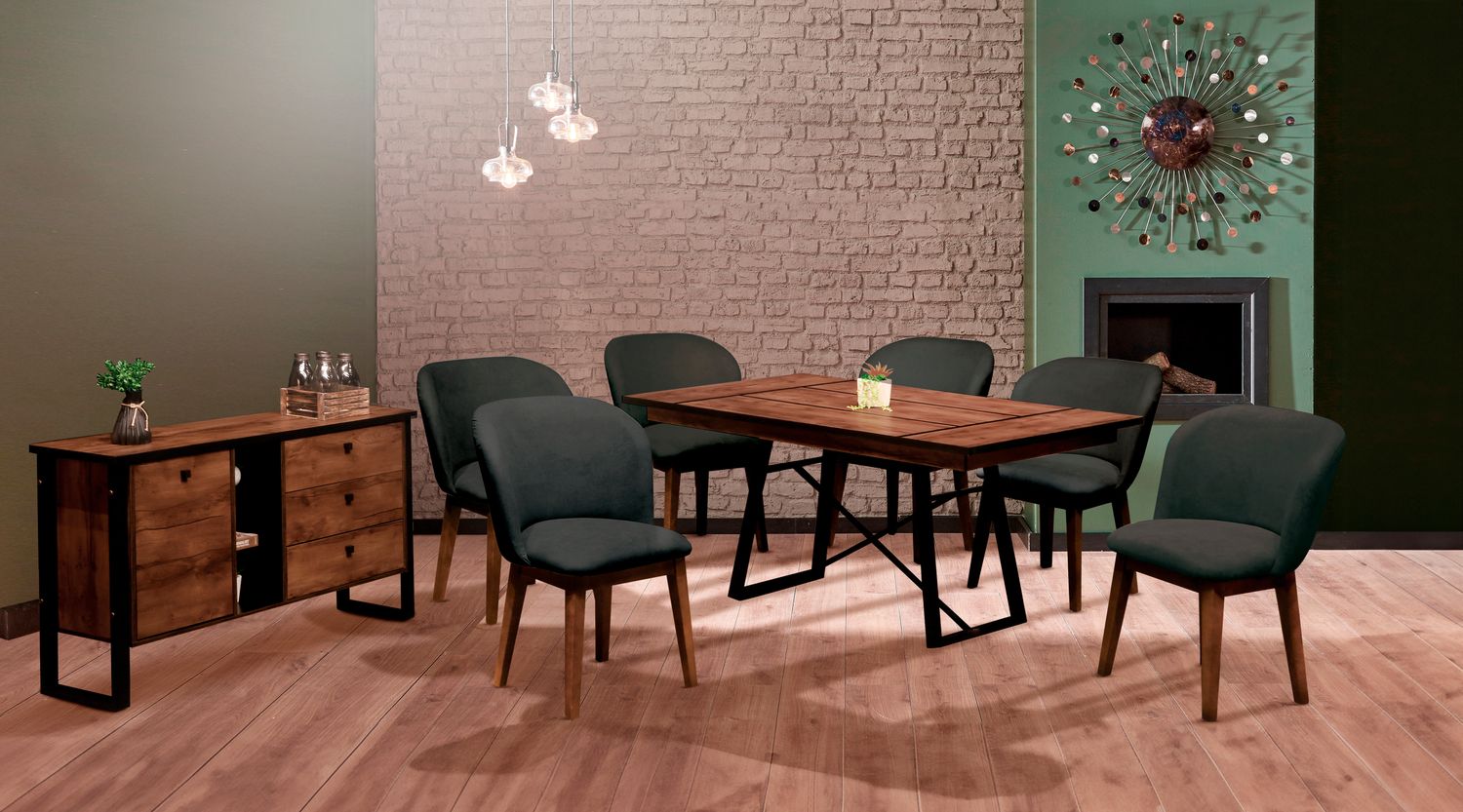 ANTECOMEDOR LAWRENCE DE 6 SILLONES