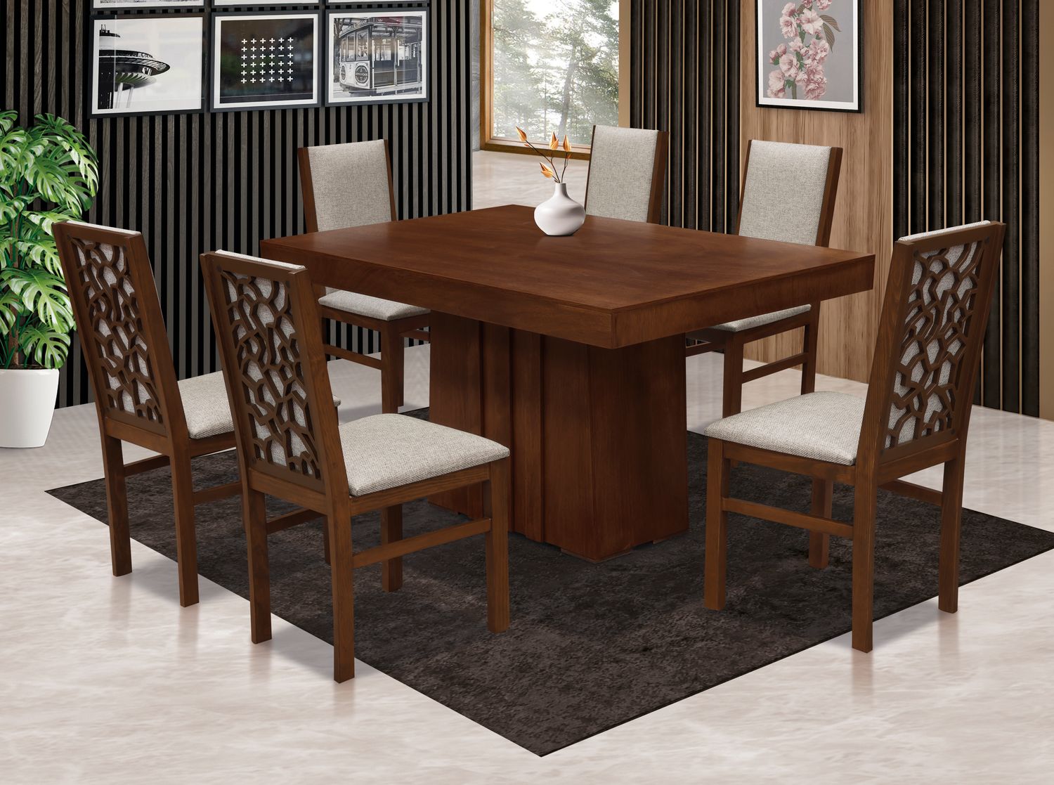ANTECOMEDOR TORY DE 6 SILLAS