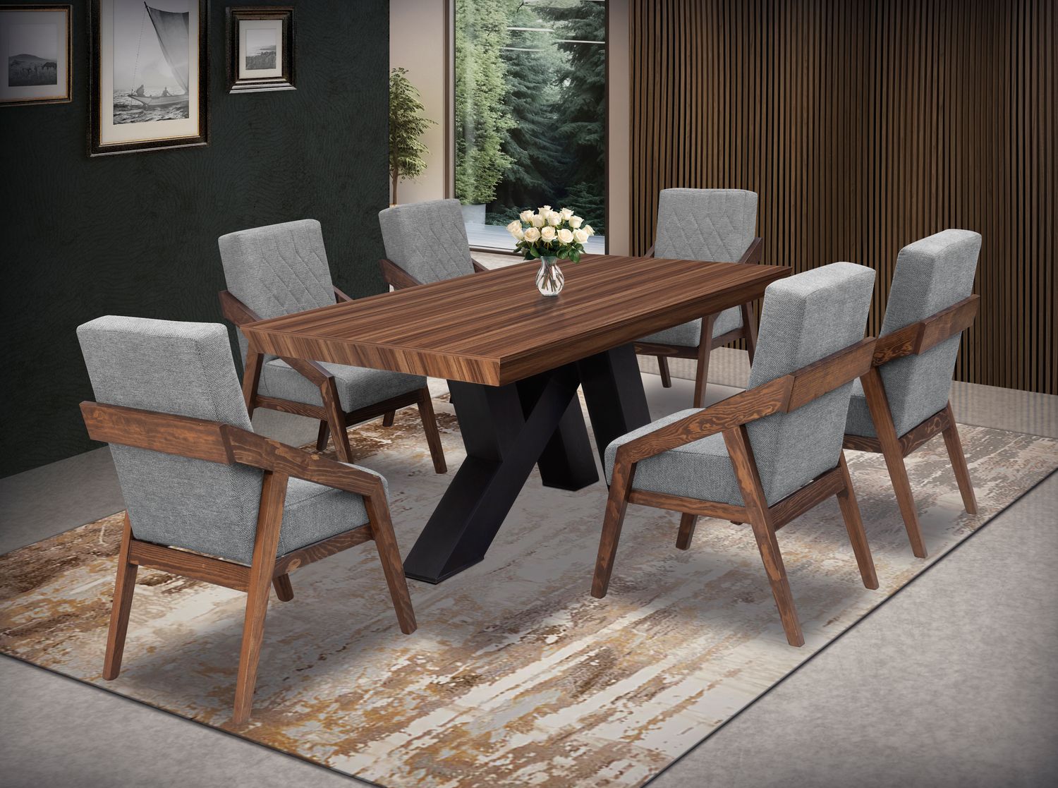 ANTECOMEDOR ITALIA DE 6 SILLAS