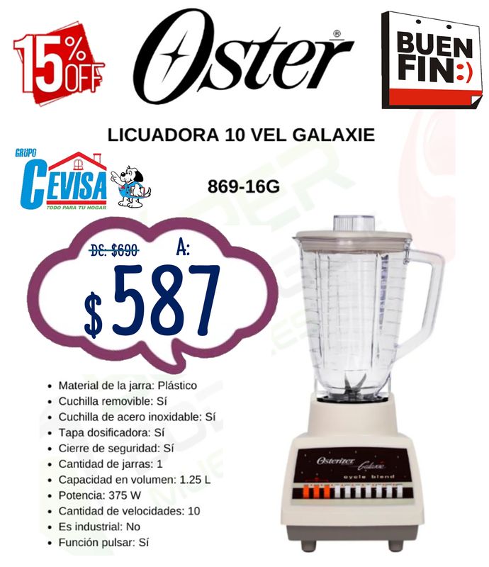 LICUADORA OSTER 869-16G