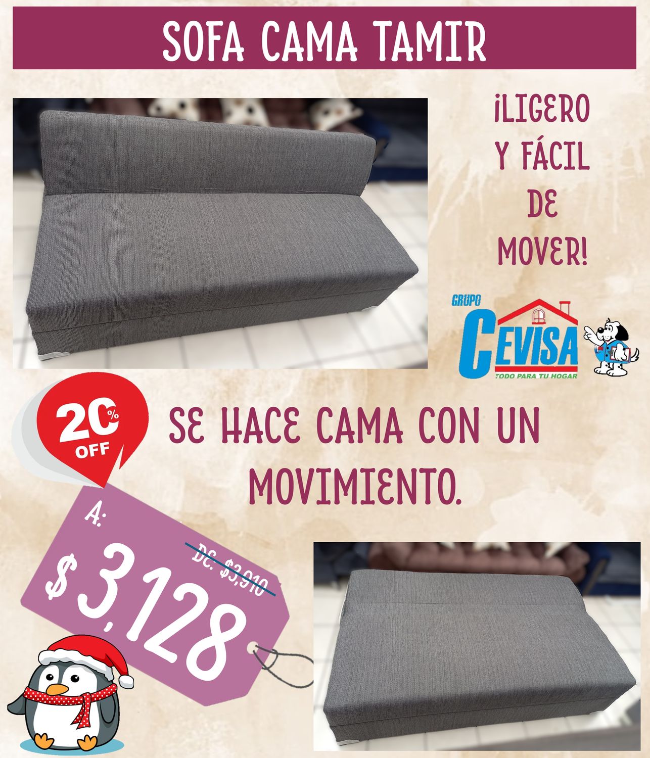 SOFA CAMA TAMIR