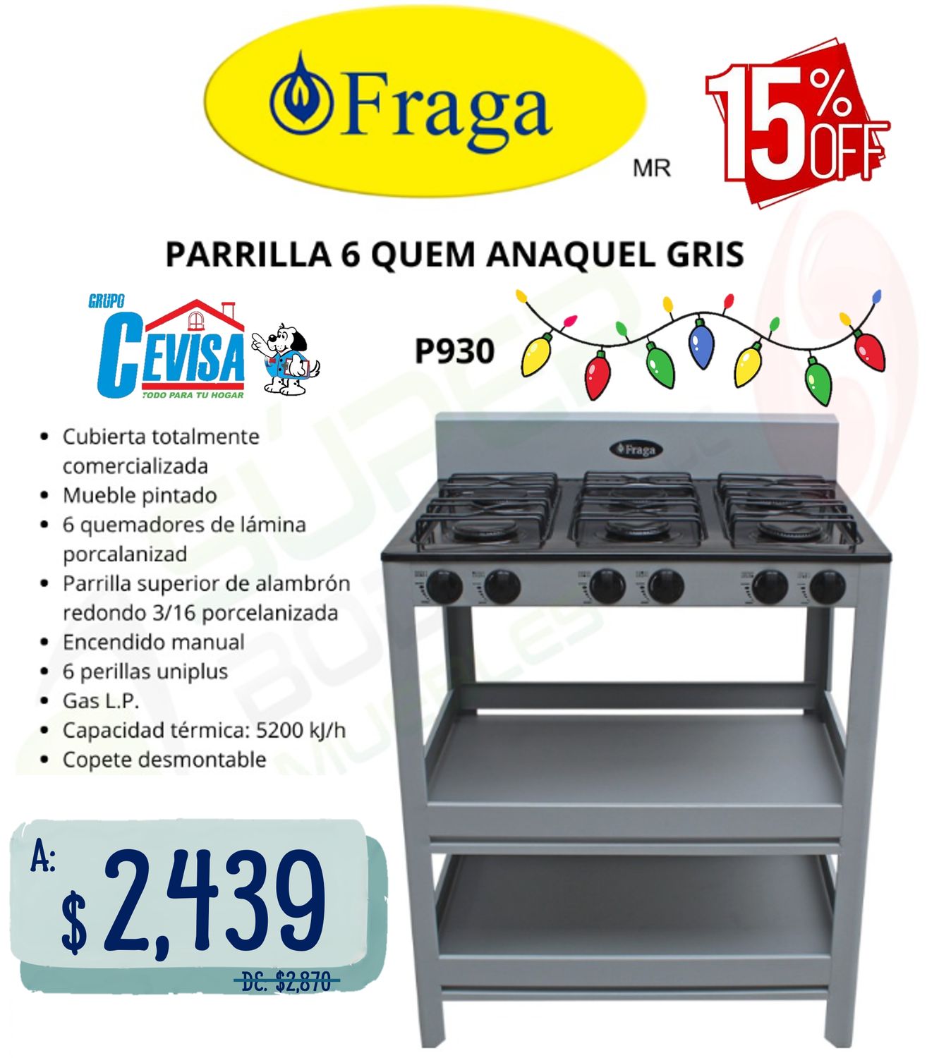 PARRILLADE ANAQUEL FRAGA 6Q P930