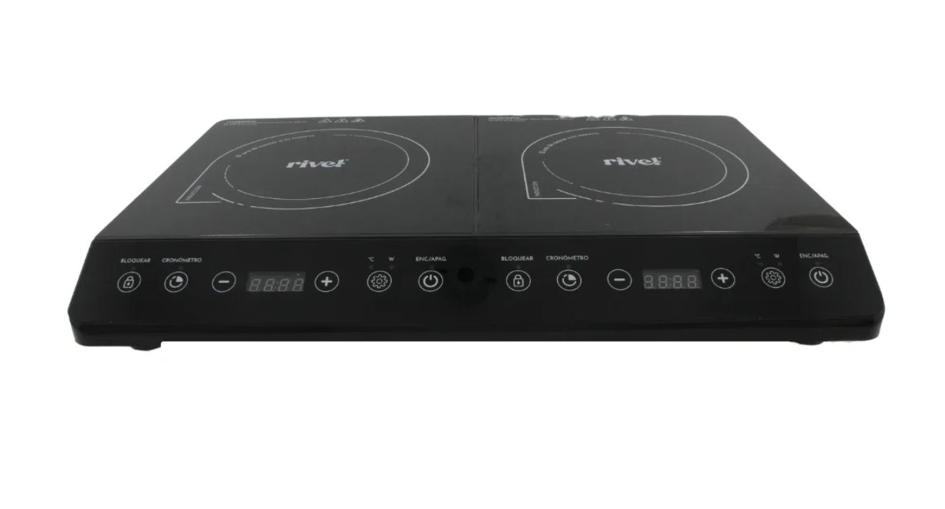 PARRILLA DE INDUCCION TACTIL RIVEL 2Q 2IND-TVT