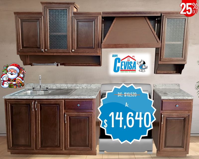 COCINA INTEGRAL TABATA DE 2.40 MTS