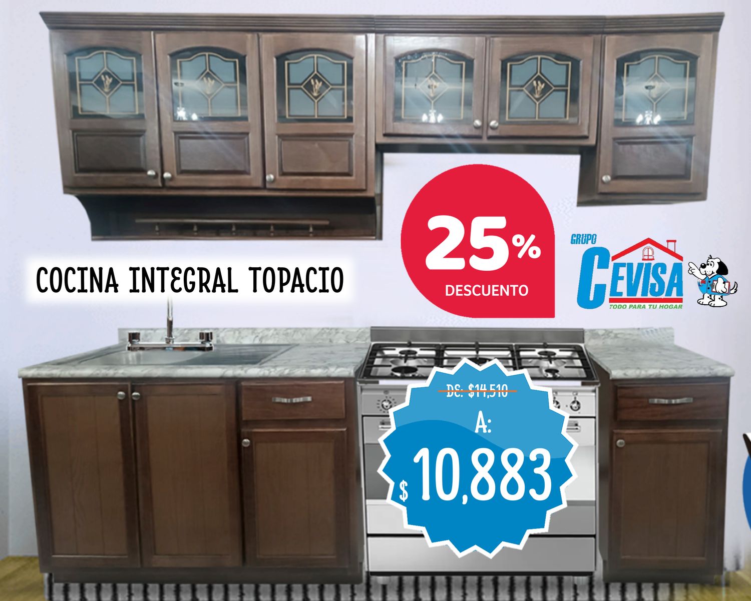 COCINA INTEGRAL TOPACIO DE 2.40 MTS COCINA INTEGRAL TOPACIO DE 2.40 MTS