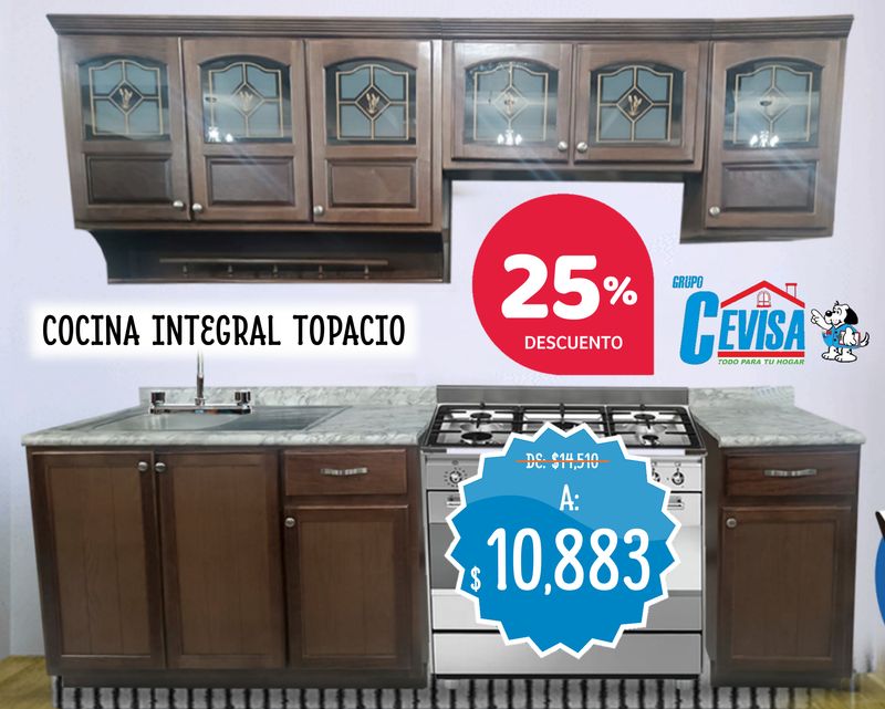 COCINA INTEGRAL TOPACIO DE 2.40 MTS