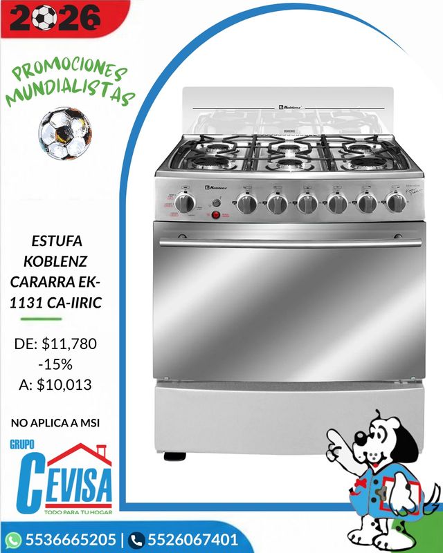 ESTUFA KOBLENZ 30" CARRARA EK-1131 CA-IIRIC ESTUFA KOBLENZ 30" CARRARA EK-1131 CA-IIRIC
